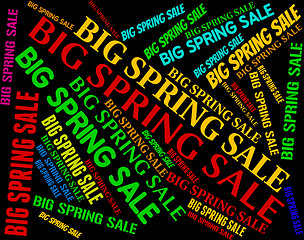 Image showing Big Spring Sale Represents Huge Offers And Discounts