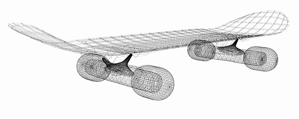 Image showing Skateboard. 3d illustration