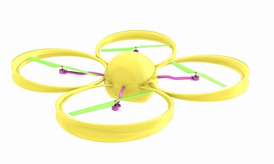 Image showing Quadcopter Dron. 3d render