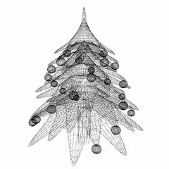 Image showing Christmas tree concept. 3d illustration