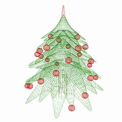 Image showing Christmas tree concept. 3d illustration