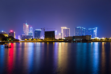 Image showing Macau cityscape at night