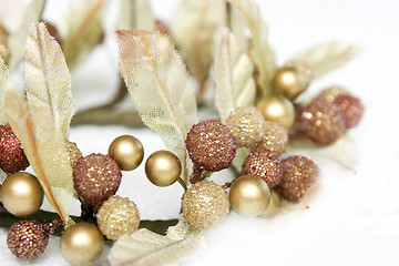 Image showing Golden Christmas Decoration