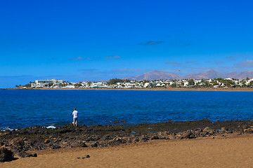 Image showing Lanzarote has many and beautiful beaches.