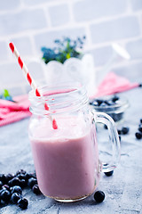 Image showing blueberry smoothie 