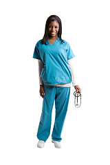 Image showing African american nurse