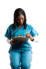 Image showing African american nurse