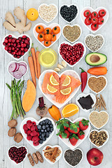 Image showing Healthy Heart Food and Medicinal Herbs