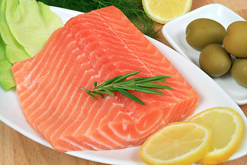 Image showing Salmon meat