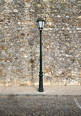 Image showing Streetlamp and old building