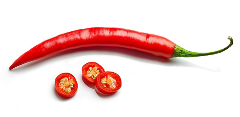 Image showing Red hot chili pepper