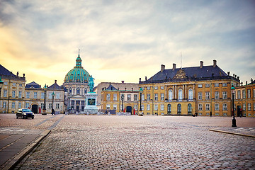 Image showing Amalienborg, royal danish family resident