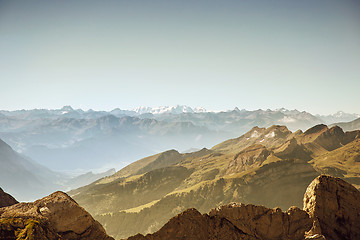 Image showing Saentis Mountain landscape, Swiss Alps