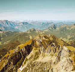 Image showing Saentis Mountain landscape, Swiss Alps