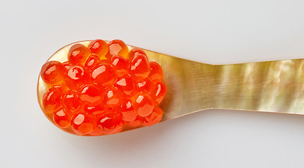 Image showing  Mother of pearl caviar spoon