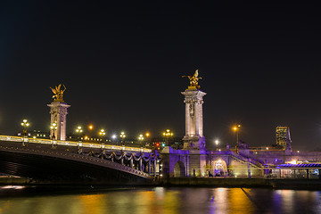 Image showing Bridge of the Alexandre III, Paris