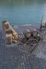 Image showing Old Paris docks