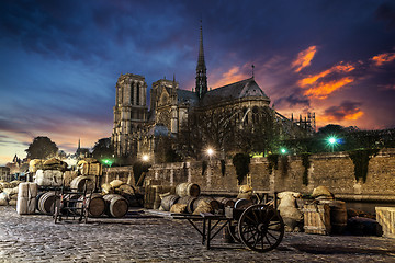 Image showing Old Paris docks