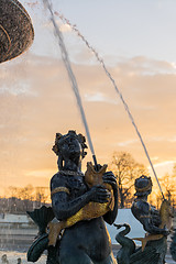 Image showing Fountain at Place de la Concorde in Paris 