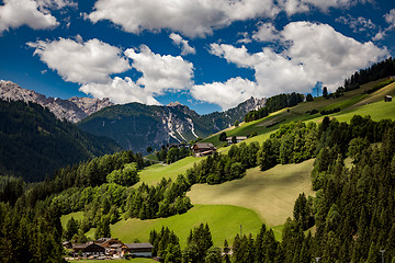 Image showing Scenic view of the beautiful landscape in the Alps