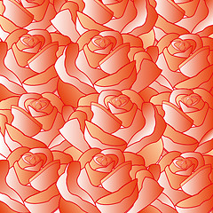 Image showing Background from red roses