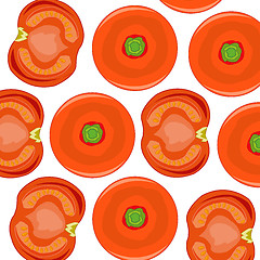Image showing Pattern from ripe tomato