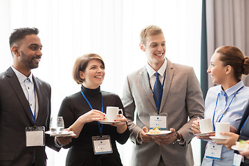 Image showing happy business team at international conference