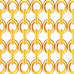 Image showing Chain golden background