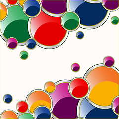 Image showing Varicoloured circles background