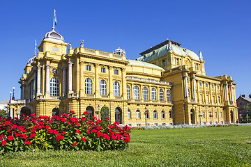 Image showing Croatian national theater in Zagreb, Croatia