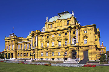 Image showing Croatian national theater in Zagreb, Croatia