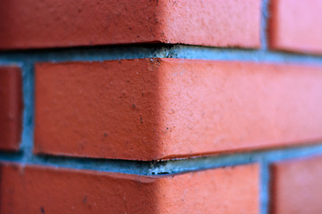 Image showing Angle of the brick wall.