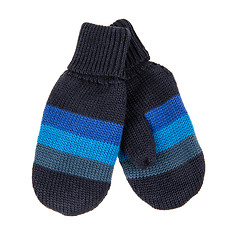 Image showing Children\'s autumn-winter mittens