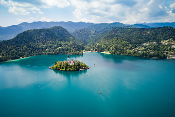 Image showing Slovenia Beautiful Nature - resort Lake Bled.