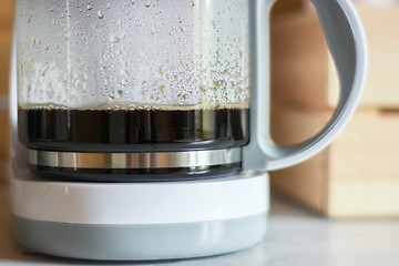 Image showing Coffee in the coffee maker.