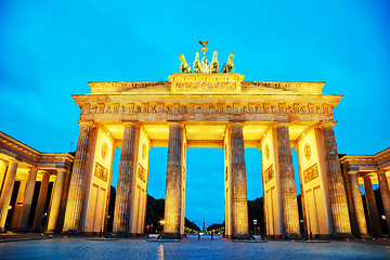 Image showing Brandenburg gate in Berlin, Germany