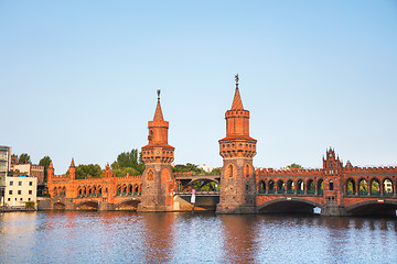 Image showing Oberbaum bridge in Berlin