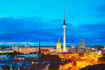 Image showing Aerial overview of Berlin