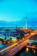 Image showing Aerial overview of Berlin