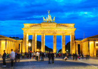 Image showing Brandenburg gate in Berlin, Germany