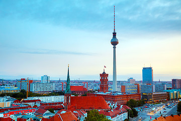 Image showing Aerial overview of Berlin