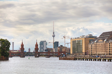 Image showing Oberbaum bridge in Berlin