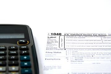 Image showing Preparing Taxes