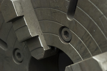 Image showing Steel lathe
