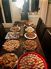 Image showing Assorted homemade Christmas cookies