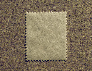 Image showing Vintage looking Blank stamp