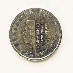 Image showing Vintage Dutch 2 Euro coin