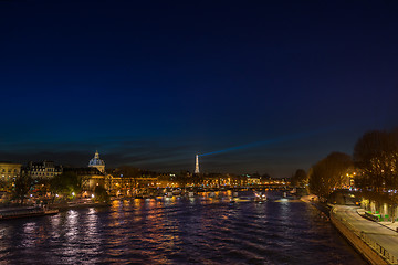 Image showing View on Paris at night