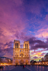 Image showing Paris notre Dame