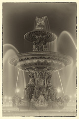 Image showing Fountain at Place de la Concorde in Paris France 